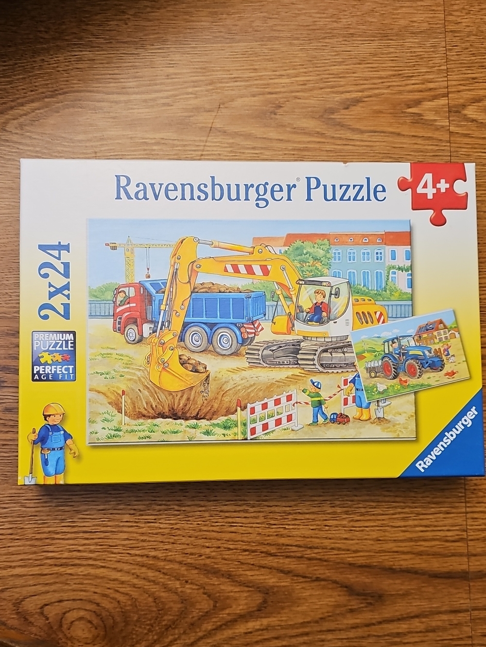 Ravensburger - Farm and Construction Site - 24 Piece Jigsaw Puzzle 2 Pack